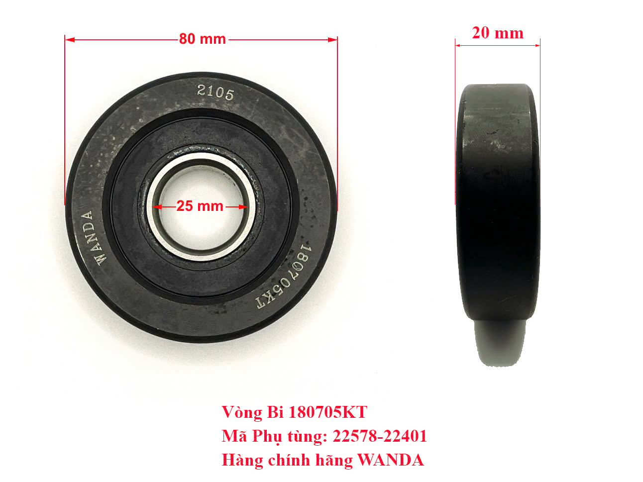 Bạc Đạn Xe Nâng 180705KT